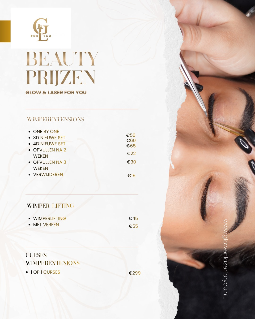 Wimperbehandelingen en prijzen